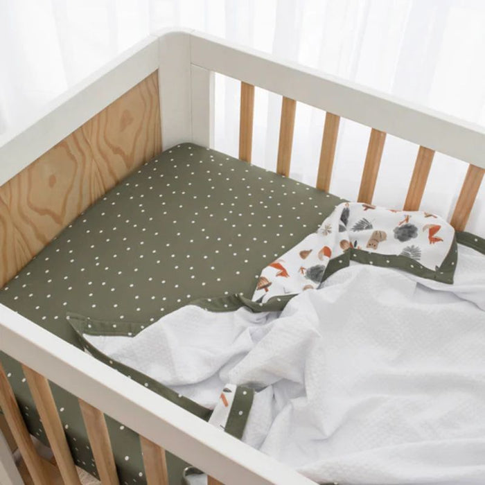 Fitted Cotton Crib Sheet by Living Textiles at $29.99! Shop now at Nestled by Snuggle Bugz for Nursery & Décor.
