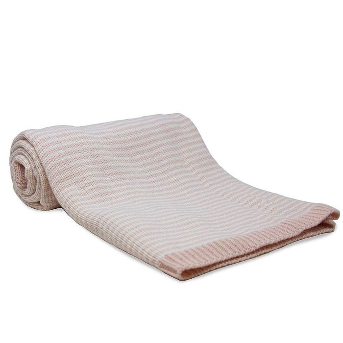 Striped Cotton Knit Blankets by Living Textiles at $34.99! Shop now at Nestled by Snuggle Bugz for Nursery & Décor.