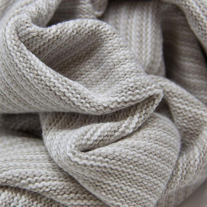 Striped Cotton Knit Blankets by Living Textiles at $34.99! Shop now at Nestled by Snuggle Bugz for Nursery & Décor.