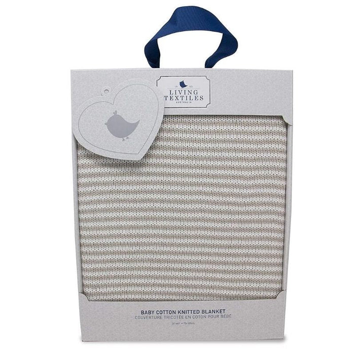 Striped Cotton Knit Blankets by Living Textiles at $34.99! Shop now at Nestled by Snuggle Bugz for Nursery & Décor.