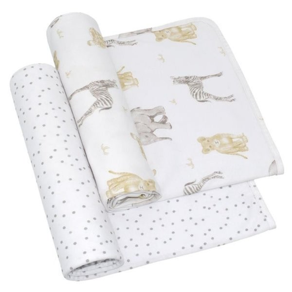 2 Pack Jersey Swaddle by Living Textiles at $39.99! Shop now at Nestled by Snuggle Bugz for Nursery & Decor.