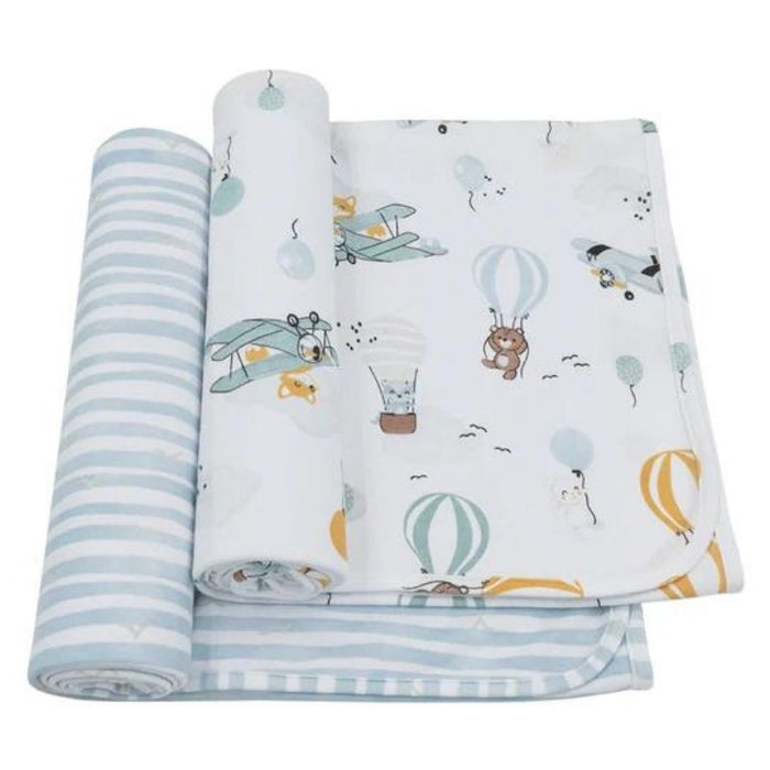 2 Pack Jersey Swaddle by Living Textiles at $39.99! Shop now at Nestled by Snuggle Bugz for Nursery & Decor.
