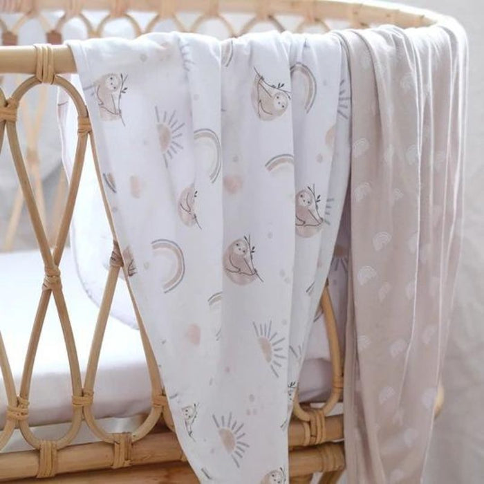2 Pack Jersey Swaddle by Living Textiles at $39.99! Shop now at Nestled by Snuggle Bugz for Nursery & Decor.
