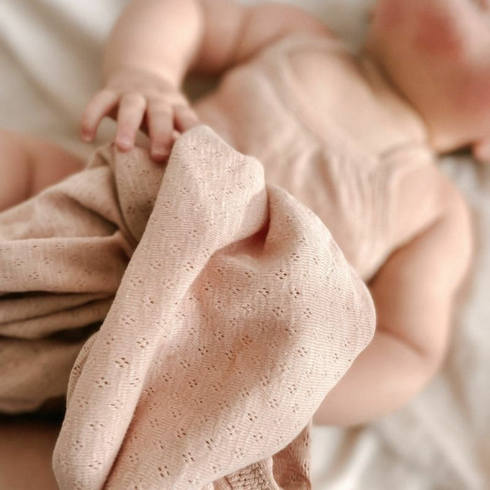 Pointelle Blanket by L'ovedbaby at $23.99! Shop now at Nestled by Snuggle Bugz for Nursery & Décor.