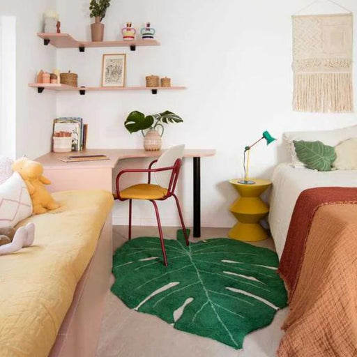 Monstera Leaf Rug by Lorena Canals at $315.99! Shop now at Nestled by Snuggle Bugz for Nursery & Décor.