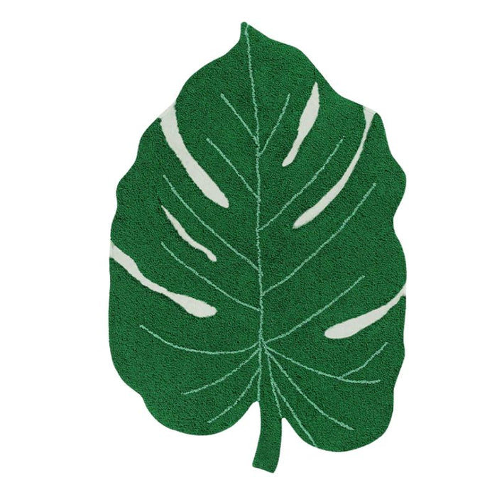 Monstera Leaf Rug by Lorena Canals at $315.99! Shop now at Nestled by Snuggle Bugz for Nursery & Décor.