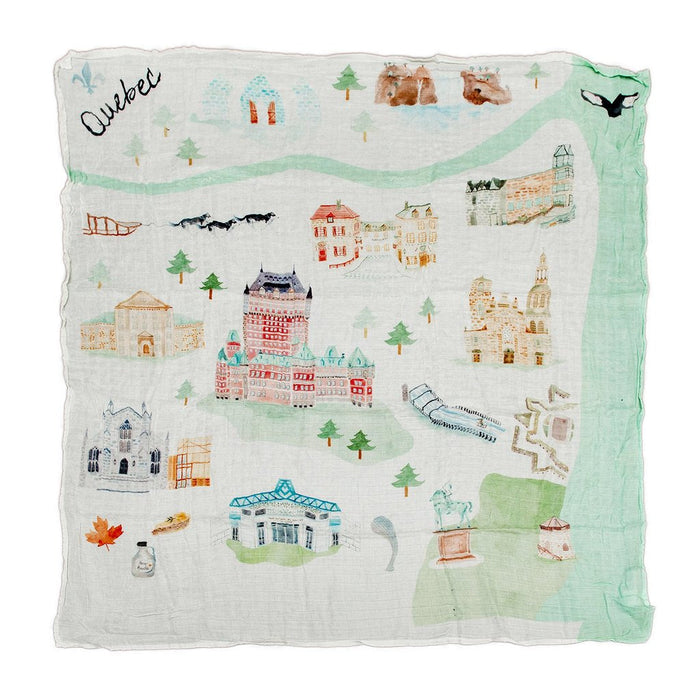 Luxe Muslin Swaddle - World Cities by LouLou Lollipop at $23.99! Shop now at Nestled by Snuggle Bugz for Nursery & Decor.