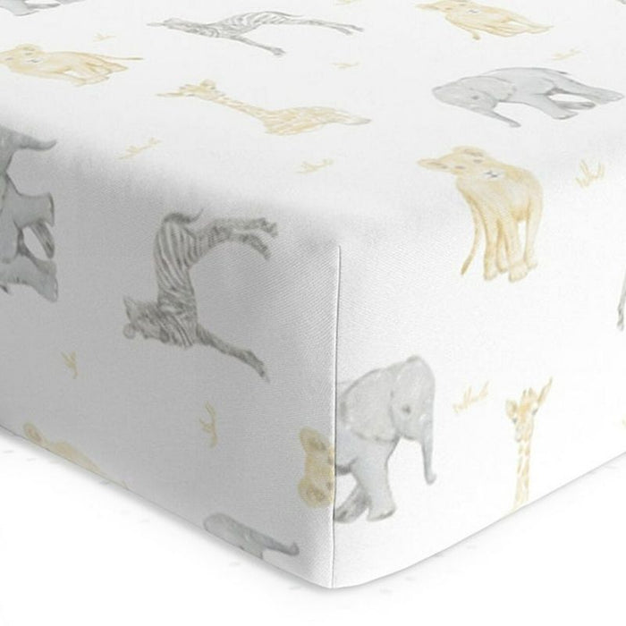 Fitted Cotton Crib Sheet by Living Textiles at $29.99! Shop now at Nestled by Snuggle Bugz for Nursery & Décor.