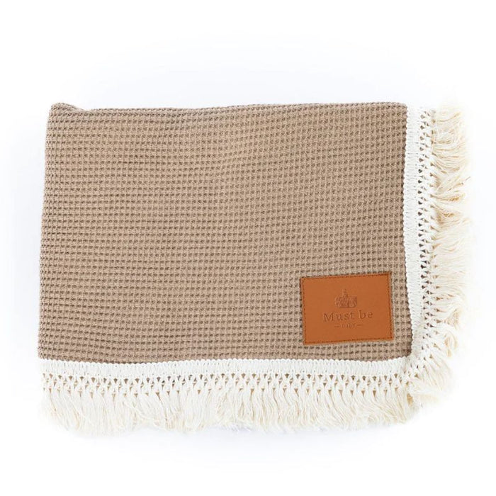 Organic Waffle Blanket by Must Be Baby at $68.99! Shop now at Nestled by Snuggle Bugz for Nursery & Décor.
