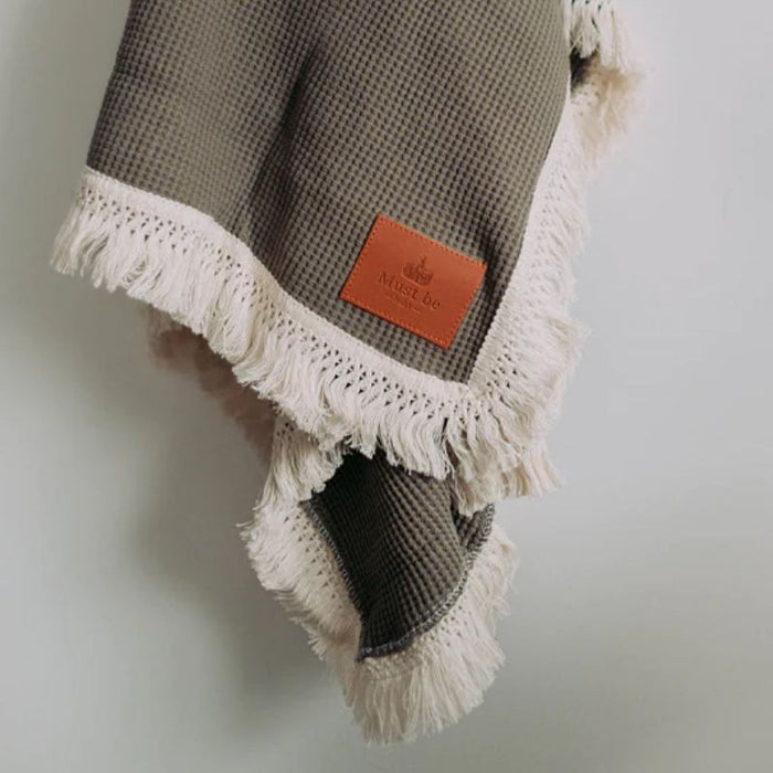 Organic Waffle Blanket by Must Be Baby at $68.99! Shop now at Nestled by Snuggle Bugz for Nursery & Décor.