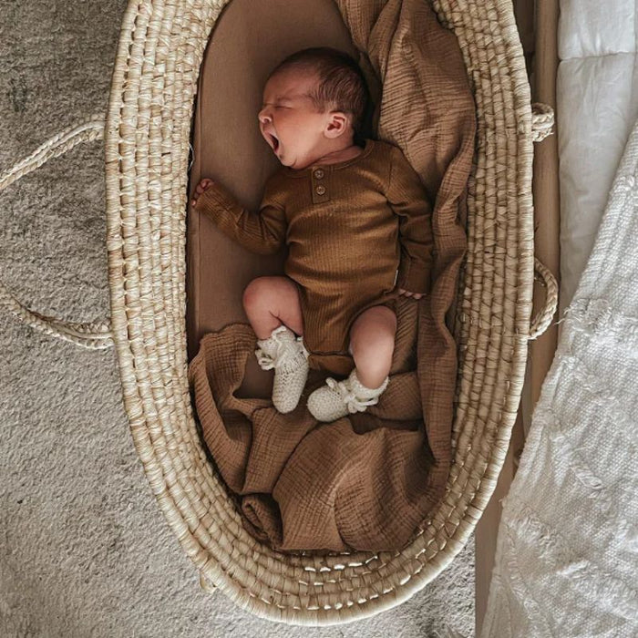 Moses Basket Mattress Sheet by Must Be Baby at $35.99! Shop now at Nestled by Snuggle Bugz for Nursery & Décor.