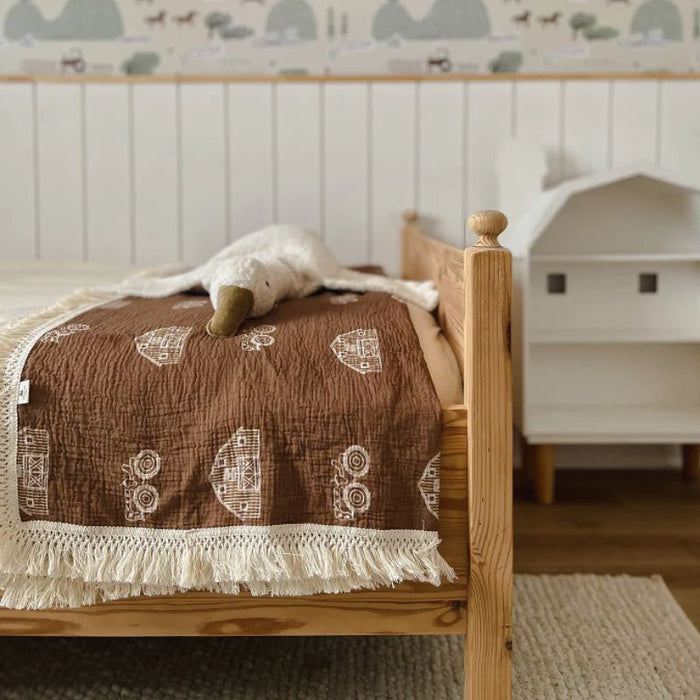 Organic Muslin Swaddle Blanket by Must Be Baby at $35.19! Shop now at Nestled by Snuggle Bugz for Nursery & Decor.