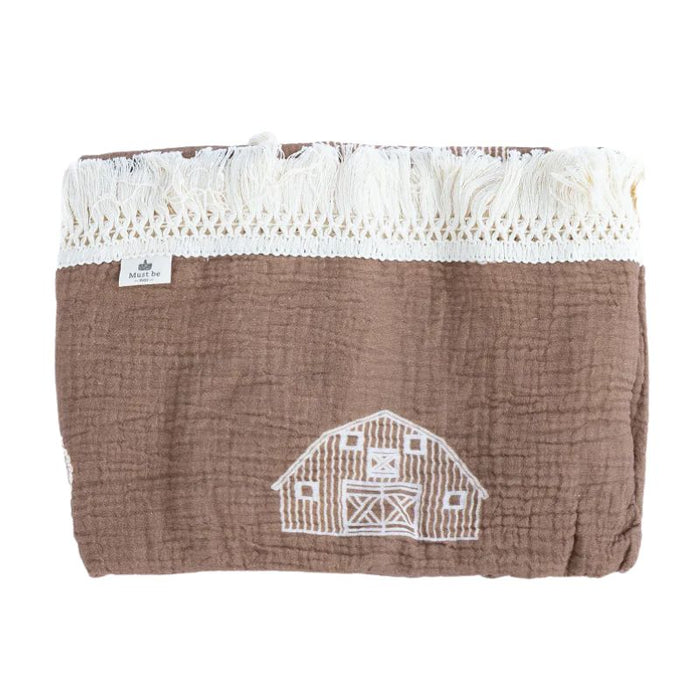 Organic Muslin Swaddle Blanket by Must Be Baby at $35.19! Shop now at Nestled by Snuggle Bugz for Nursery & Decor.
