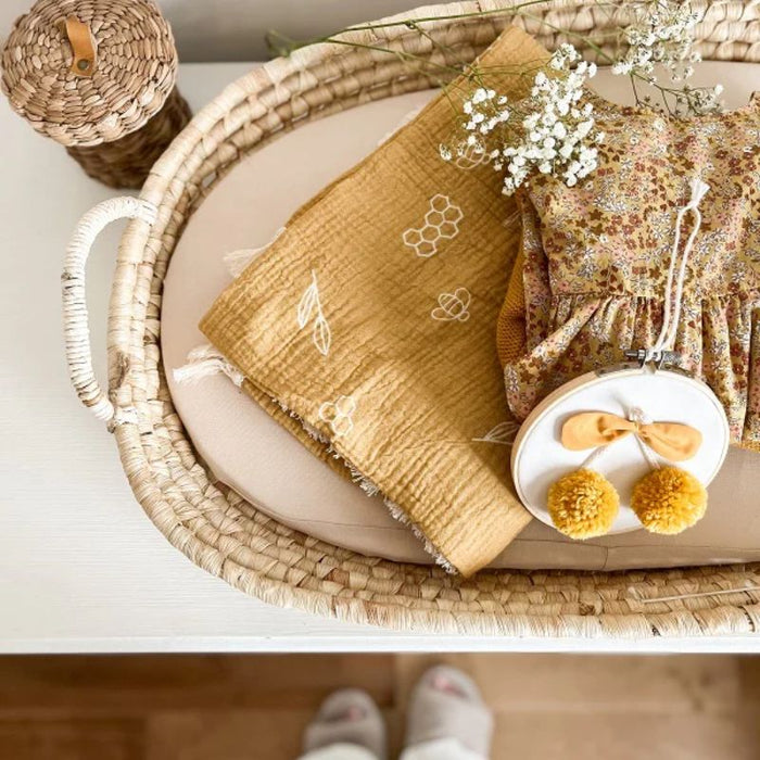 Organic Muslin Swaddle Blanket by Must Be Baby at $35.19! Shop now at Nestled by Snuggle Bugz for Nursery & Decor.