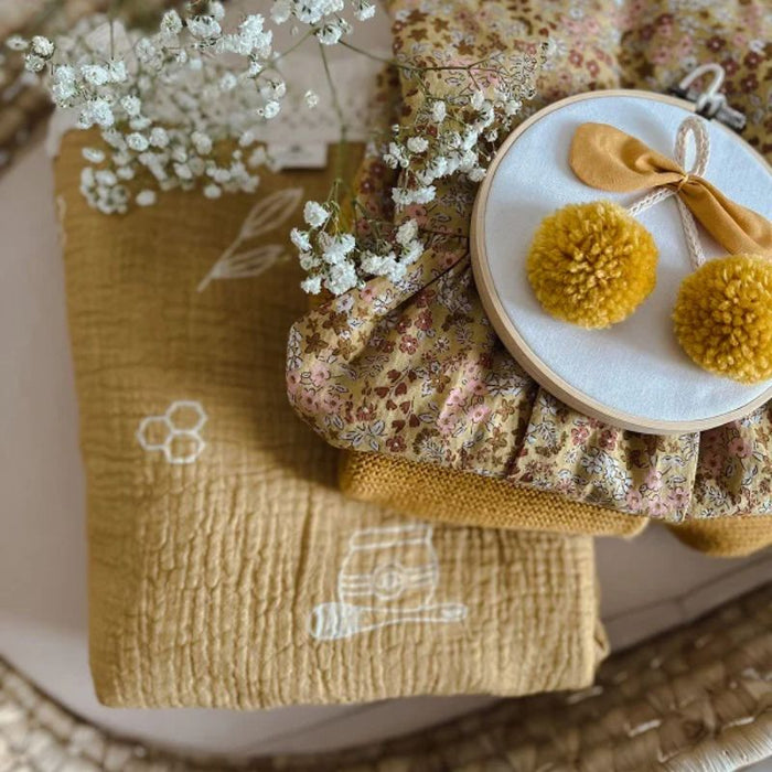 Organic Muslin Swaddle Blanket by Must Be Baby at $35.19! Shop now at Nestled by Snuggle Bugz for Nursery & Decor.
