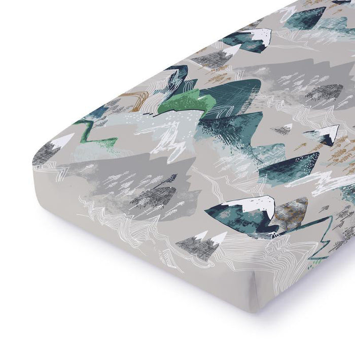 Changing Pad Cover - Rocky Mountains by Milk Snob at $34.99! Shop now at Nestled by Snuggle Bugz for Nursery & Décor.