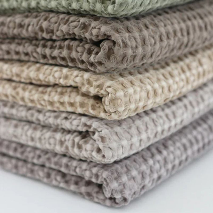 Organic Waffle Knit Blanket by MARKLIEN at $39.99! Shop now at Nestled by Snuggle Bugz for Nursery & Décor.