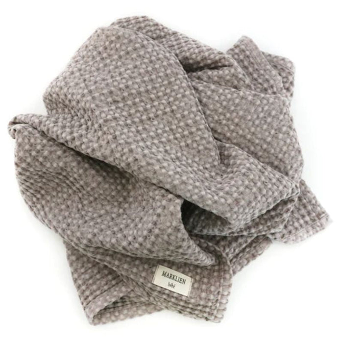Organic Waffle Knit Blanket by MARKLIEN at $39.99! Shop now at Nestled by Snuggle Bugz for Nursery & Décor.