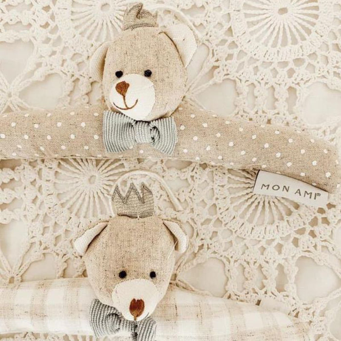 Bear Prince Padded Hangers - 2 Pack by Mon Ami Designs at $42.99! Shop now at Nestled by Snuggle Bugz for Nursery & Décor.