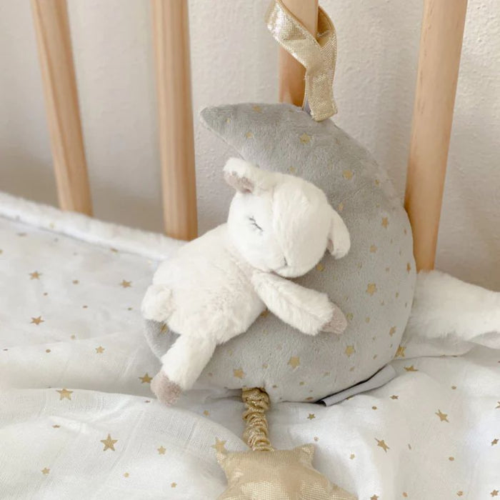 Lamb & Moon Musical Mobile by Mon Ami Designs at $46.99! Shop now at Nestled by Snuggle Bugz for Nursery & Décor.