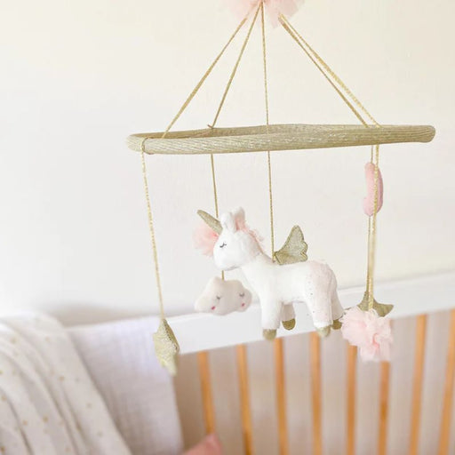 Celestial Unicorn Crib Mobile by Mon Ami Designs at $49.99! Shop now at Nestled by Snuggle Bugz for Nursery & Décor.