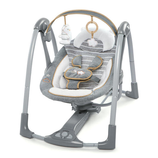 Swing 'n Go Portable Swing - Bella Teddy by Ingenuity at $125.88! Shop now at Nestled by Snuggle Bugz for Gear.