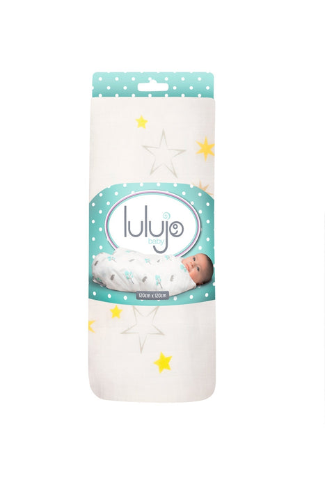 Bamboo Swaddle by Lulujo at $15.88! Shop now at Nestled by Snuggle Bugz for Nursery & Decor.