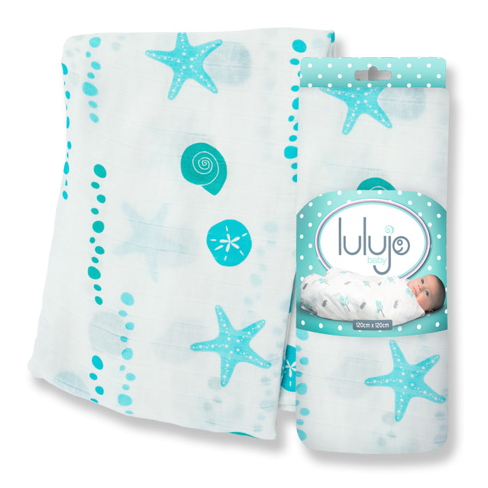 Bamboo Swaddle by Lulujo at $15.88! Shop now at Nestled by Snuggle Bugz for Nursery & Decor.