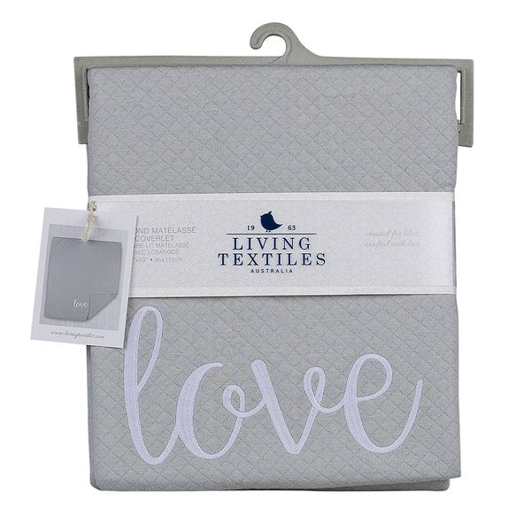 Matelasse Coverlet by Living Textiles at $55.88! Shop now at Nestled by Snuggle Bugz for Nursery & Décor.