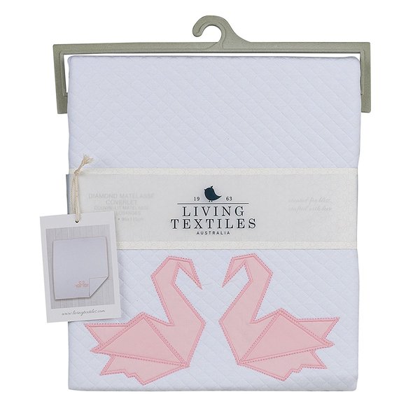 Matelasse Coverlet by Living Textiles at $55.88! Shop now at Nestled by Snuggle Bugz for Nursery & Décor.