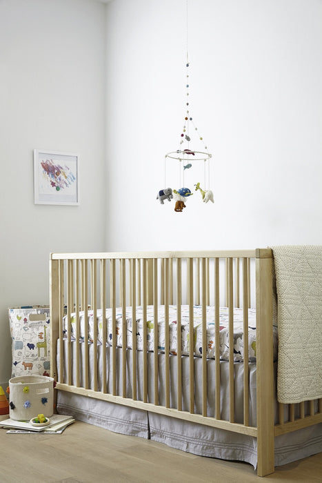 Cotton Crib Skirt - Grey by Pehr Designs at $47.99! Shop now at Nestled by Snuggle Bugz for Nursery & Décor.