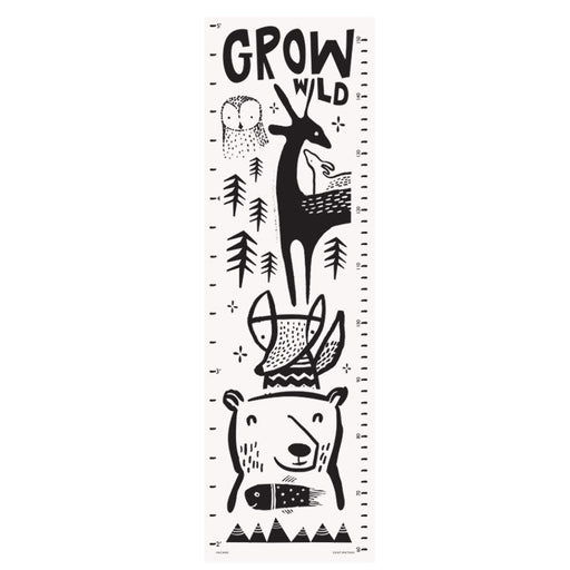 Canvas Growth Chart - Woodland by Wee Gallery at $56.99! Shop now at Nestled by Snuggle Bugz for Nursery & Décor.