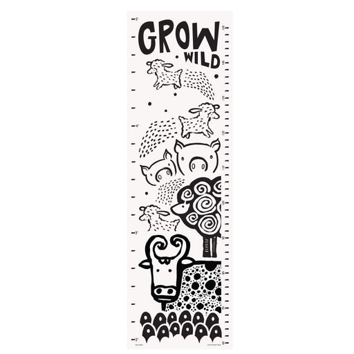 Canvas Growth Chart - Farm by Wee Gallery at $56.99! Shop now at Nestled by Snuggle Bugz for Nursery & Décor.