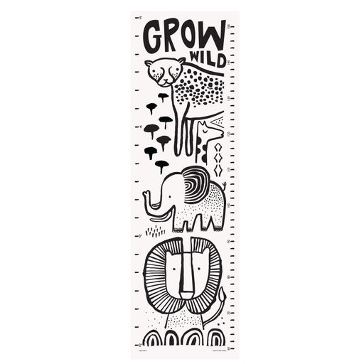 Canvas Growth Chart - Safari by Wee Gallery at $56.99! Shop now at Nestled by Snuggle Bugz for Nursery & Décor.