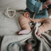 Knitted Pointelle Baby Blanket by Mushie at $60.99! Shop now at Nestled by Snuggle Bugz for Nursery & Décor.