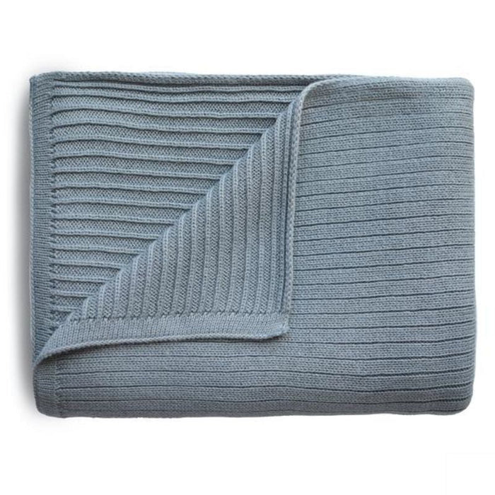 Knitted Ribbed Baby Blanket by Mushie at $60.99! Shop now at Nestled by Snuggle Bugz for Nursery & Décor.