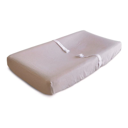 Extra Soft Muslin Changing Pad Cover by Mushie at $32.99! Shop now at Nestled by Snuggle Bugz for Nursery & Décor.