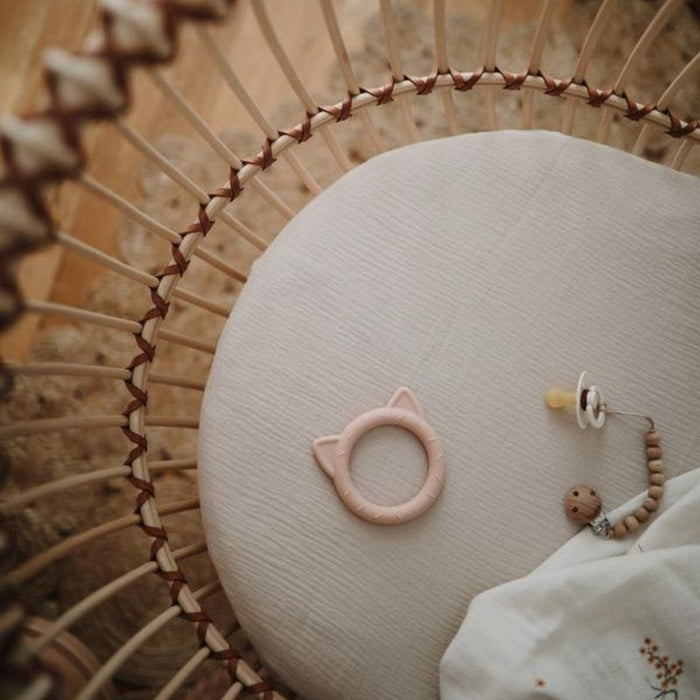 Extra Soft Muslin Crib Sheet by Mushie at $33.99! Shop now at Nestled by Snuggle Bugz for Nursery & Décor.