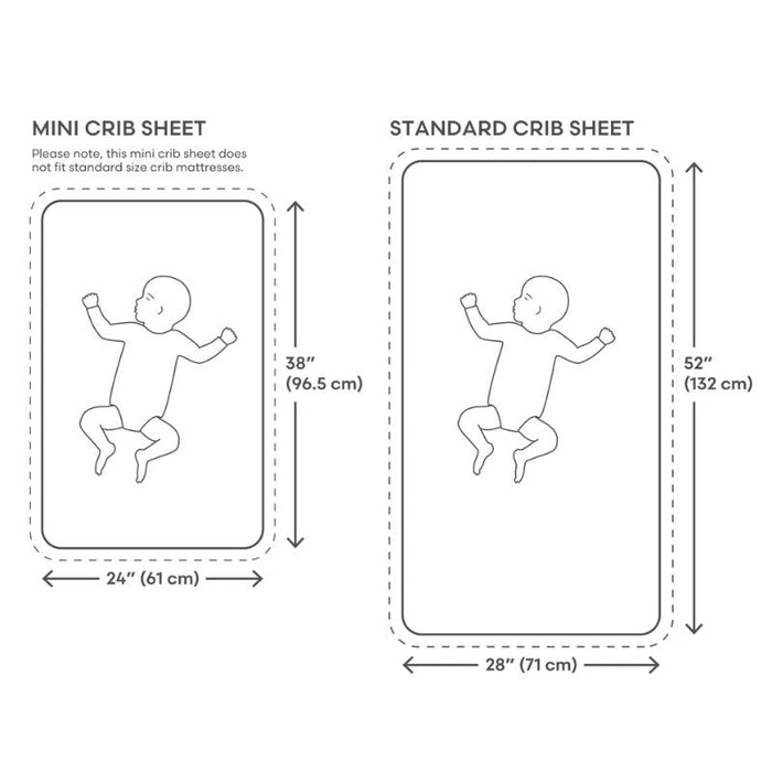 Mini Muslin Crib Sheet by Mushie at $23.99! Shop now at Nestled by Snuggle Bugz for Nursery & Décor.
