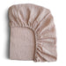 Mini Muslin Crib Sheet by Mushie at $23.99! Shop now at Nestled by Snuggle Bugz for Nursery & Décor.