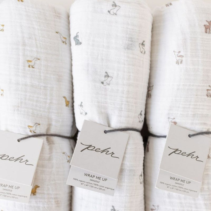 Hatchlings Swaddle by Pehr Designs at $25.59! Shop now at Nestled by Snuggle Bugz for Nursery & Decor.