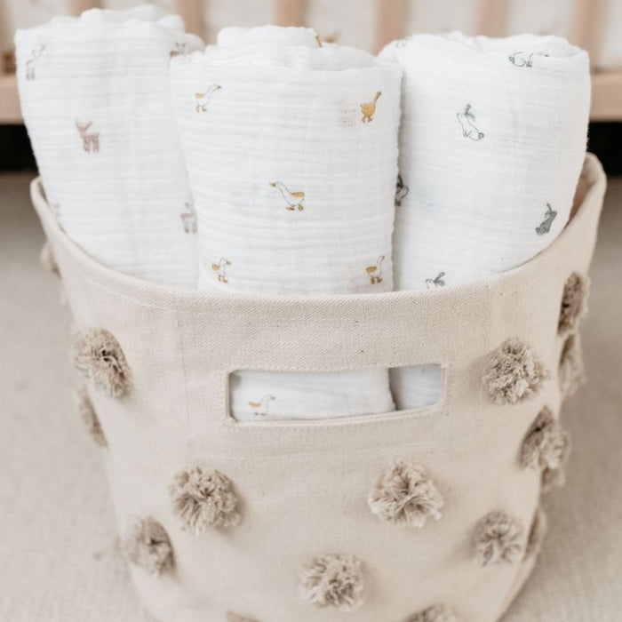 Hatchlings Swaddle by Pehr Designs at $25.59! Shop now at Nestled by Snuggle Bugz for Nursery & Decor.