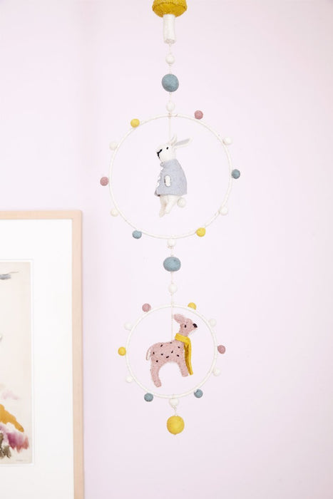 Animal Hoop Mobiles by Pehr Designs at $133.99! Shop now at Nestled by Snuggle Bugz for Nursery & Décor.