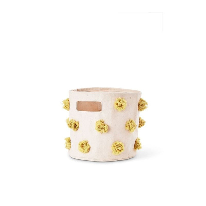 Pom Pom Basket - Mini by Pehr Designs at $29.99! Shop now at Nestled by Snuggle Bugz for Nursery & Décor.