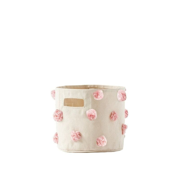 Pom Pom Basket - Mini by Pehr Designs at $29.99! Shop now at Nestled by Snuggle Bugz for Nursery & Décor.