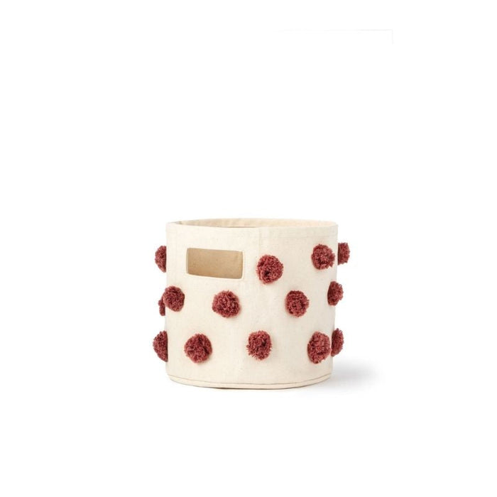 Pom Pom Basket - Mini by Pehr Designs at $29.99! Shop now at Nestled by Snuggle Bugz for Nursery & Décor.