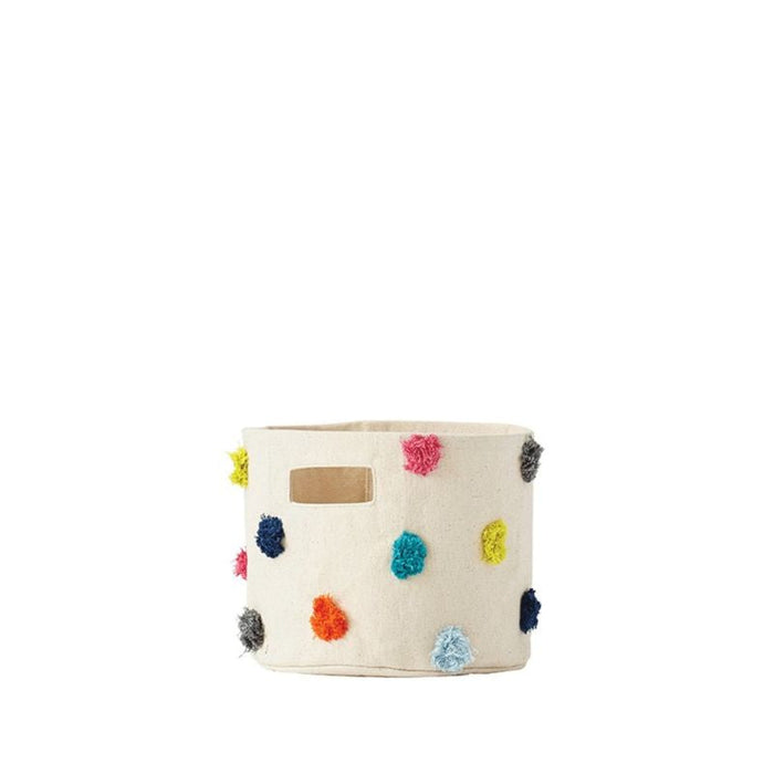 Pom Pom Basket - Mini by Pehr Designs at $29.99! Shop now at Nestled by Snuggle Bugz for Nursery & Décor.