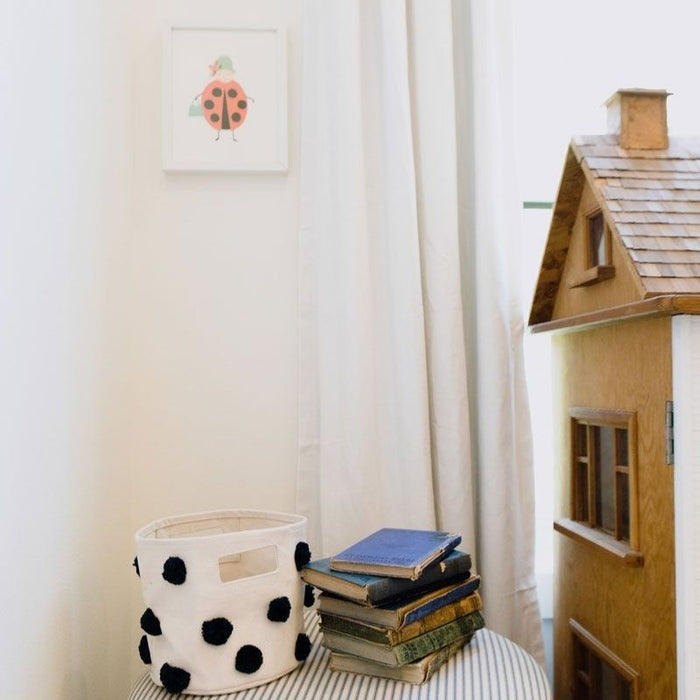 Pom Pom Basket - Mini by Pehr Designs at $29.99! Shop now at Nestled by Snuggle Bugz for Nursery & Décor.