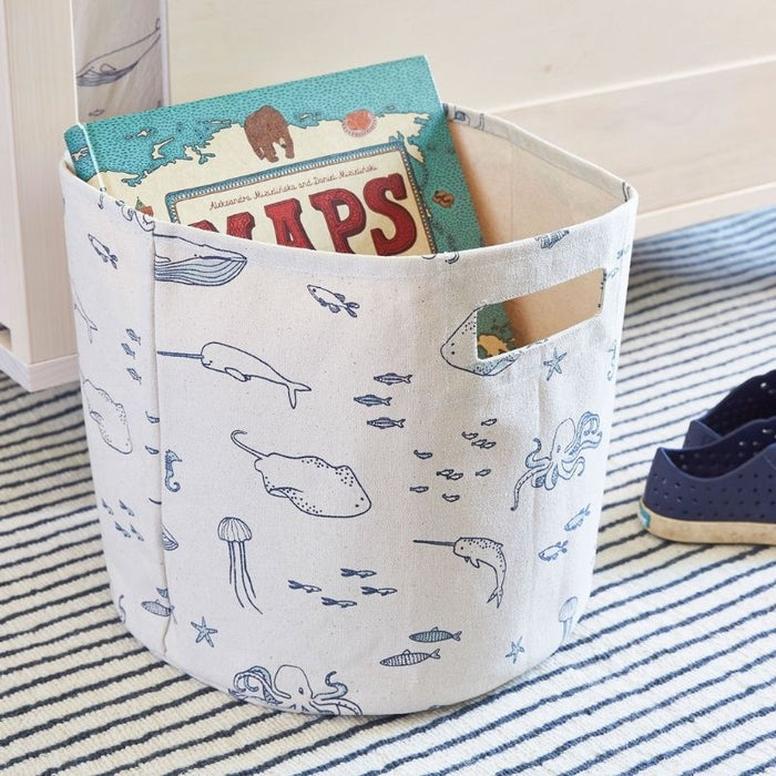 Printed Storage Bin by Pehr Designs at $47.99! Shop now at Nestled by Snuggle Bugz for Nursery & Décor.