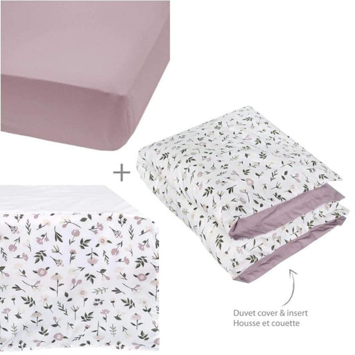 4-Piece Cotton Crib Set by Perlimpinpin at $179.99! Shop now at Nestled by Snuggle Bugz for Nursery & Décor.